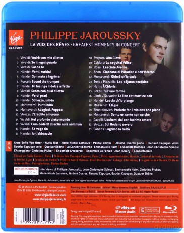 Philippe Jaroussky: La Voix Des Reves - Greatest Moments In Concert Limited [Blu-Ray]