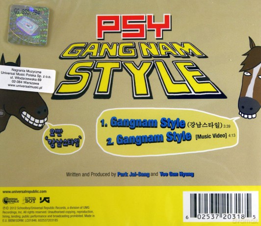 Psy: Gangnam Style (Single) [CD]