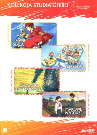 Studio Ghibli 1: Szept serca / Rodzinka Yamadów / Opowieści z Ziemiomorza / Makowe Wzgórze BOX [4DVD]