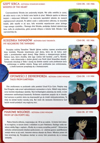Studio Ghibli 1: Szept serca / Rodzinka Yamadów / Opowieści z Ziemiomorza / Makowe Wzgórze BOX [4DVD]