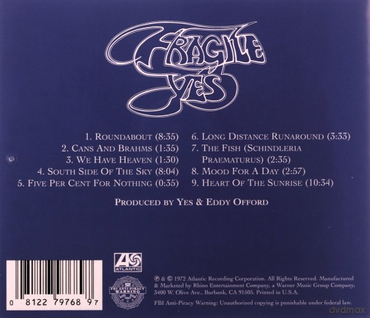 Yes: Fragile [CD]