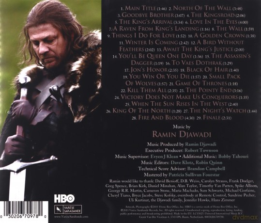 Ramin Djawadi: Game of Thrones. Original Soundtrack [CD]