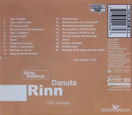 Danuta Rinn: Złota Kolekcja (Tyle wdzięku) [CD]