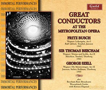 Richard Wagner (1813-1883): Great Conductors At The Metropolitan Opera [3CD]