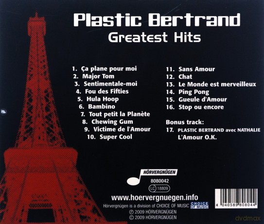 Plastic Bertrand: Greatest Hits [CD]