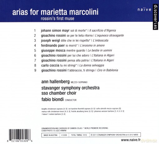 Ann Hallenbert: Arias For Marietta Marcolini [CD]