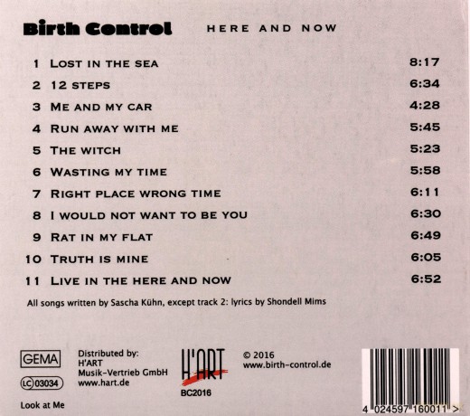 Birth Control: Here And Now [CD]