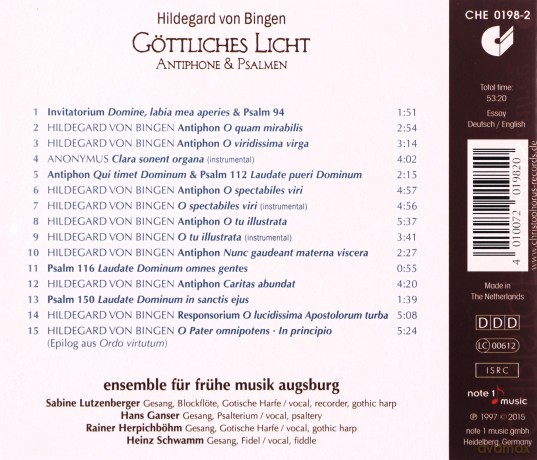 Hildegard von Bingen (1098-1179): Hildegard von Bingen - Gśttliches Licht [CD]
