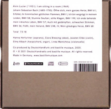 Alvin Lucier: I am sitting in a Room [CD]