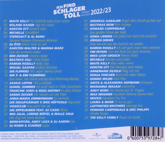 Ich find Schlager toll - Herbst/Winter 2022/23 [2CD]