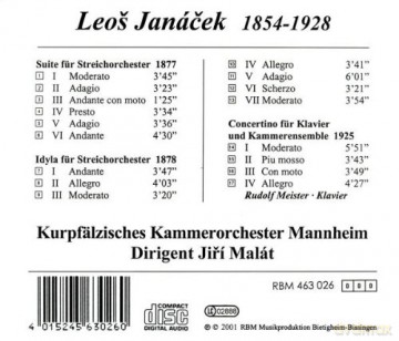 Leos Janacek (1854-1928): Idyll fur Streicher [CD]