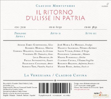 Claudio Monteverdi (1567-1643): Il ritorno d'Ulisse in patria [3CD]