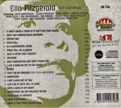 Ella Fitzgerald (1917-1996): Jazz Anthology [CD]