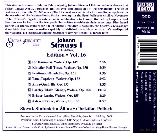 Johann Strauss I (1804-1849): Johann Strauss Edition Vol.16 [CD]