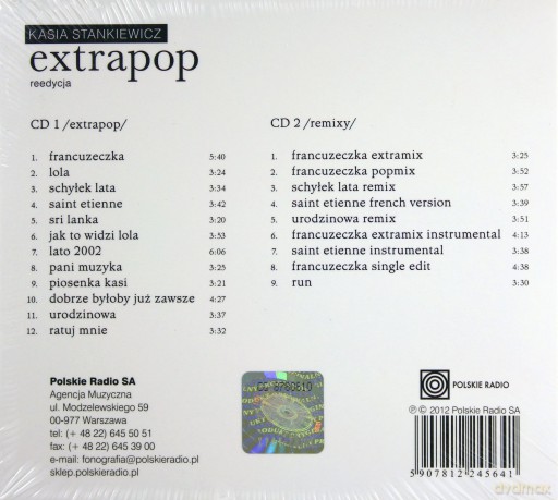 Kasia Stankiewicz: Extrapop (Reedycja) (digipack) [2CD]
