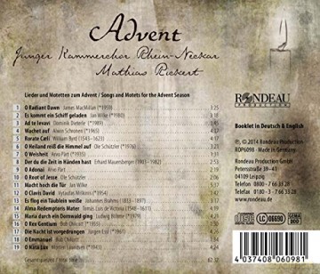 Junger Kammerchor Rhein-Neckar - Advent [CD]