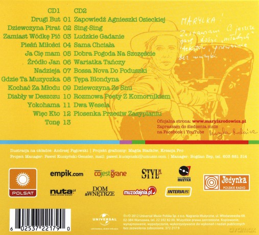 Maryla Rodowicz: Agnieszka Osiecka - Buty 2 i 1/2 [2CD]