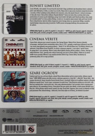 To jest HBO 1: Sunset Limited / Cinema Verite / Szare ogrody [3DVD]  