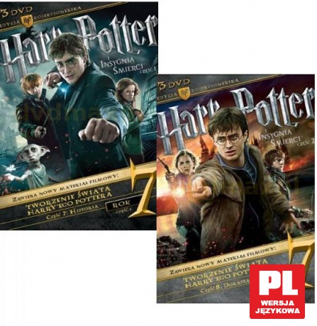 Harry Potter i Insygnia śmierci część 1+2 wydanie kolekcjonerskie Pakiet [6DVD]