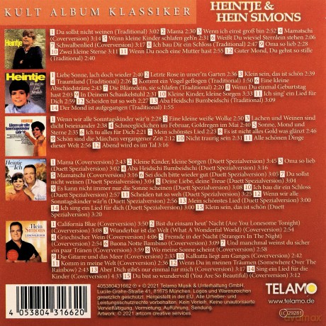 Hein Simons (Heintje): Kult Album Klassiker [5CD]