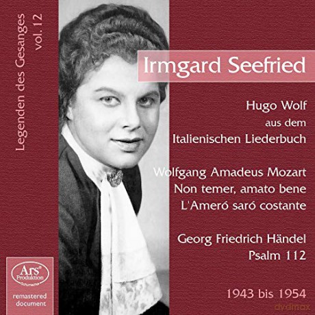 Wolfgang Amadeus Mozart (1756-1791): Legenden des Gesanges Vol.12 - Irmgard Seefried [CD]