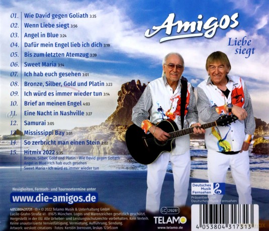 Die Amigos: Liebe siegt [CD]
