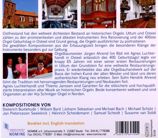Dieterich Buxtehude (1637-1707): Lieblingsstucke Folge 9 - Osteel und Uttum [CD]