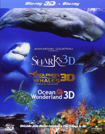 Jean Michel Cousteau Collection: Perła Oceanów 3D/Rekiny 3D/Delfiny i Wieloryby 3D [BOX] [Blu-Ray 3D]