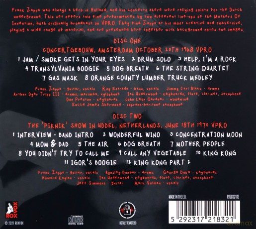 Frank Zappa (1940-1993): Live In Holland 1968 - 1970 [2CD]