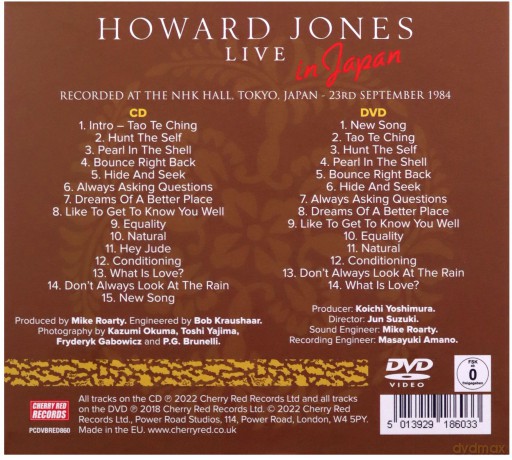 Howard Jones (New Wave): Live In Japan [2CD]