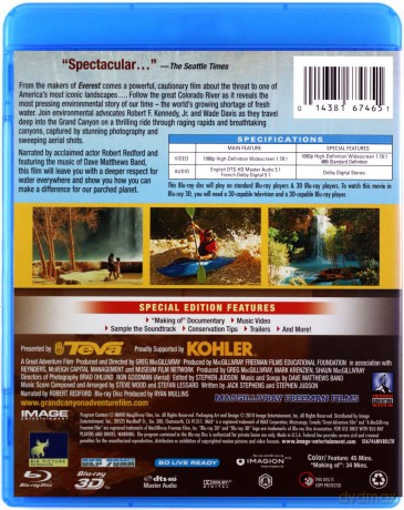 Grand Canyon Adventure: River at Risk 3D (Wielki Kanion 3D. Zagrożona rzeka) [Blu-Ray 3D]