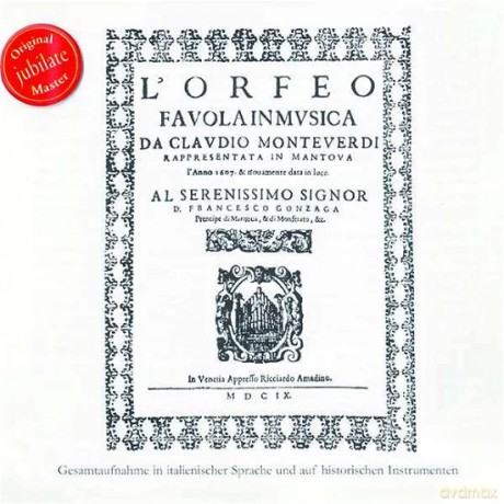 Claudio Monteverdi (1567-1643): L'Orfeo (Neufassung nach dem Urtext) [CD]