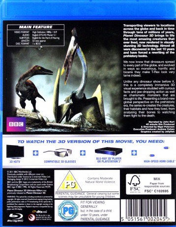 Planet Dinosaur 3D (Planeta Dinozaurów) (BBC) [Blu-Ray 3D]