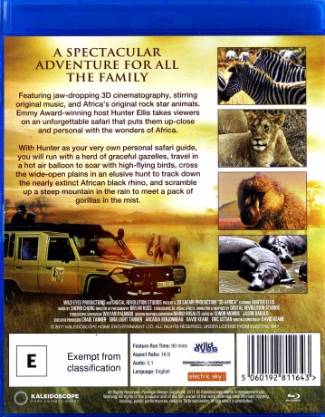 Safari 3D [Blu-Ray 3D]+[Blu-Ray]