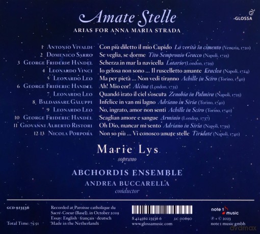 Antonio Vivaldi (1678-1741): Marie Lys - Amate Stelle [CD]