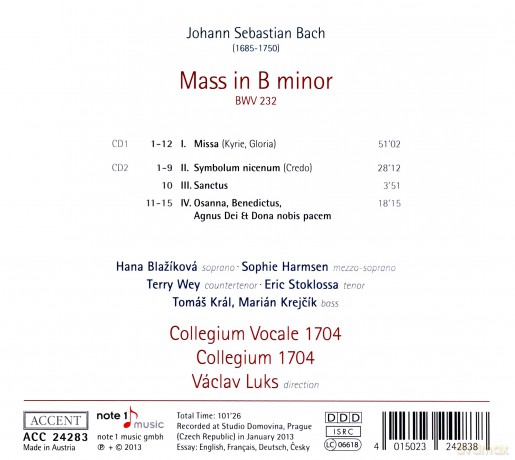 Johann Sebastian Bach (1685-1750): Messe h-moll BWV 232 [2CD]