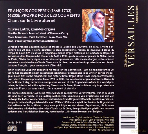 Francois Couperin (1668-1733): Messe pour les couvents [CD]