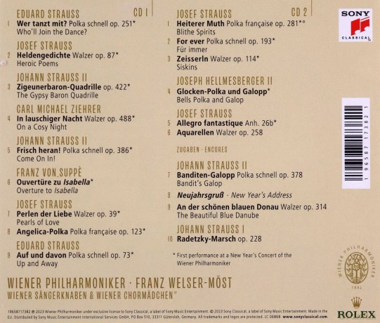 Neujahrskonzert 2023 der Wiener Philharmoniker [2CD]