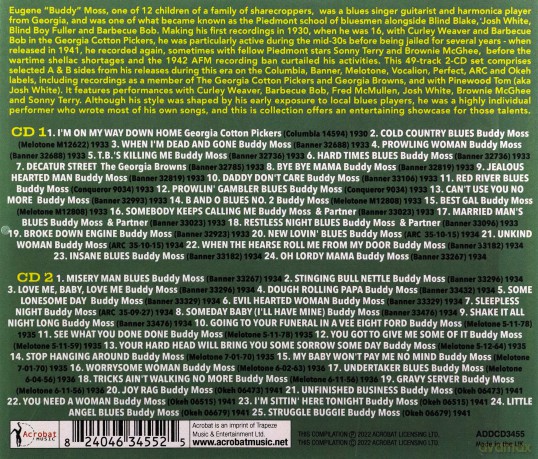 Buddy Moss: Oh Lordy Mam: The Collection 1930 - 1941 [2CD]