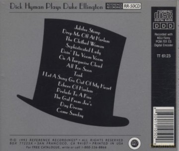Dick Hyman: Plays Duke Ellington [CD]