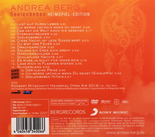 Andrea Berg: Seelenbeben (Heimspiel) [2CD]