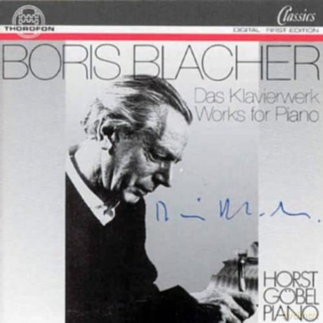 Boris Blacher (1903-1975): Smtliche Klavierwerke [CD]