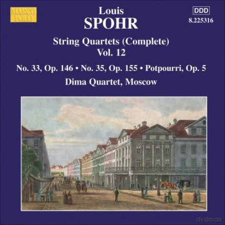 Louis Spohr (1784-1859): Streichquartette Vol.12 [CD]