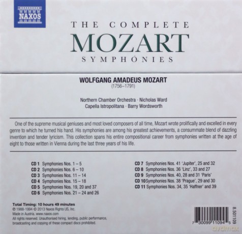 Wolfgang Amadeus Mozart (1756-1791): Symphonien Nr.1-41 [11CD]