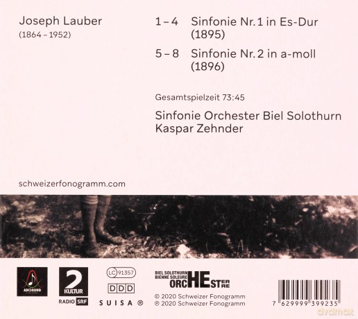 Joseph Lauber (1864-1952): Symphonien Nr.1-6 (Komplett-Set exklusiv fur jpc) [CD]
