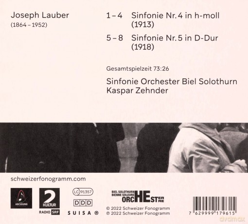 Joseph Lauber (1864-1952): Symphonien Nr.1-6 (Komplett-Set exklusiv fur jpc) [CD]