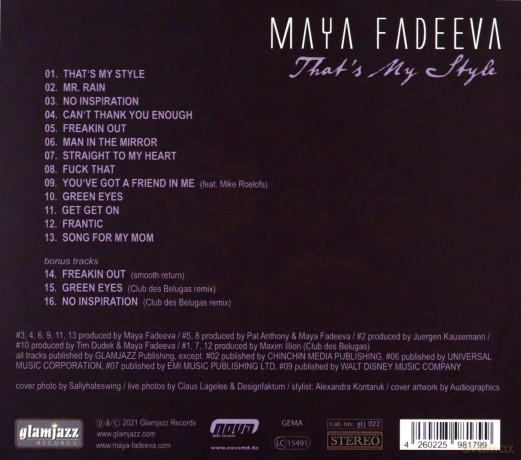 Maya Fadeeva: That's My Style [CD]