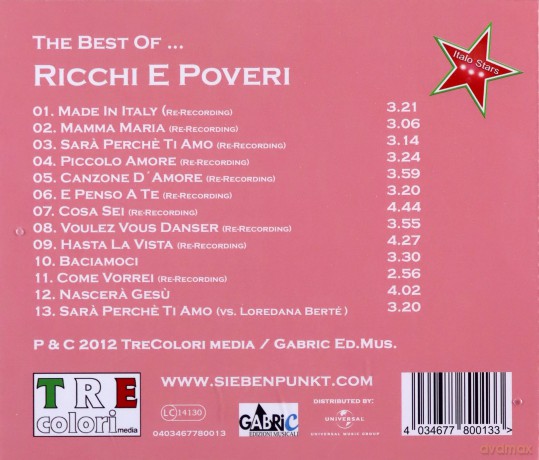 Ricchi E Poveri: The Best Of Ricchi E Poveri (Re-Recordings) [CD]