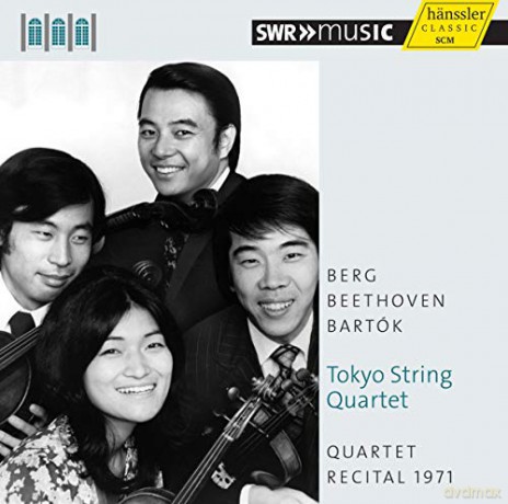 Alban Berg (1885-1935): Tokyo String Quartet - Quartet Recital 1971 (Schwetzinger Festspiele) [CD]