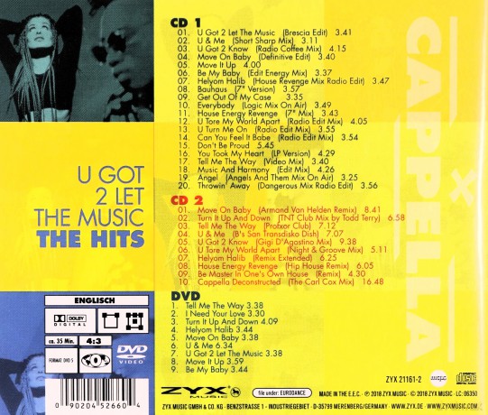 Cappella: U Got To Let The Music-The Hits [3CD]